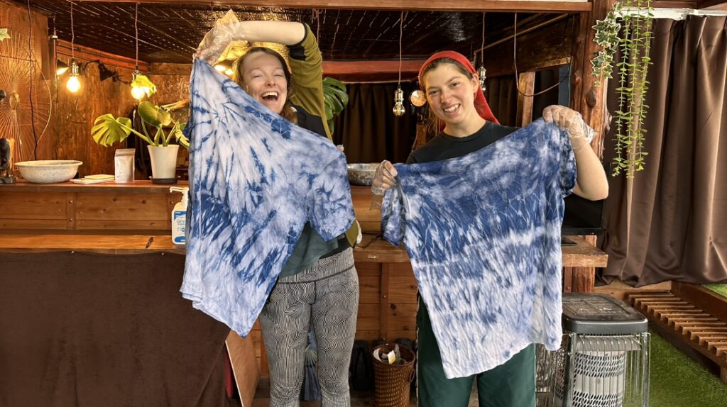 藍染体験教室　河口湖