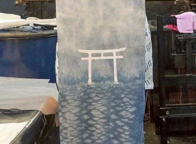 小さいタイプの見本 - 鳥居柄