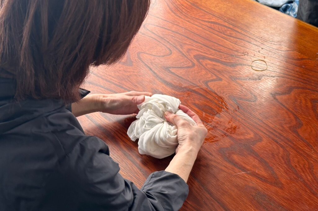 藍染め体験教室　河口湖